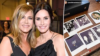 Jennifer Aniston Hosts Friendsgiving Bash With Courteney Cox and Sandra Bullock [upl. by Wilcox]