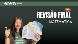 Revisão FINAL de MATEMÁTICA para o ENEM enem2024 [upl. by Nolava]