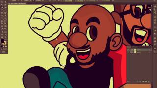 GAMINGWITHKEV amp JONESGOTGAMESuper Mario SPEED TIMELASPE ART [upl. by Ellitnahc]