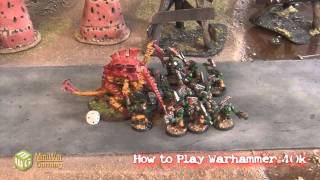 How to Play Warhammer 40k Episode 3  Ork Boyz vs Carnifex [upl. by Palmira461]