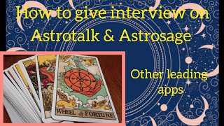 How to give an interview on Astrotalk amp Astrosage [upl. by Revell]