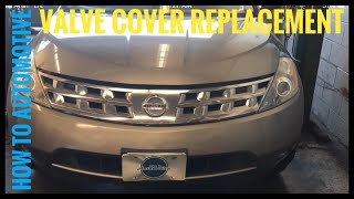 How To Replace Valve Cover Gaskets On A 20022007 Nissan Murano [upl. by Nalo]