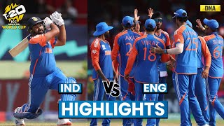 IND vs ENG Highlights Rohit Kuldeep amp Axar Shine Beat ENG India To Face SA In T20 WC 2024 Final [upl. by Clinton]