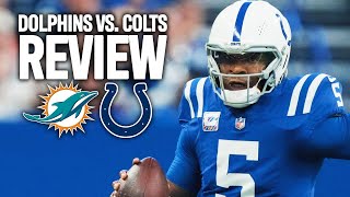 Tyreek Hill and Jaylen Waddle combine for two receptions  Colts vs Dolphins Review  PFF [upl. by Lehctim919]