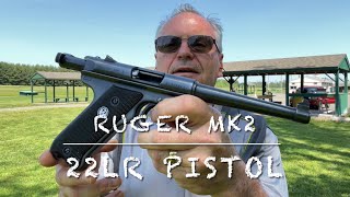 Ruger MK2 semi auto target pistol with valquartsen trigger Mark 2 at the range [upl. by Sidonnie]