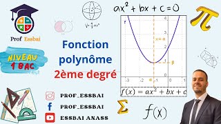 1 bac smsc ex généralités sur les fonctions 2 fonctions usuelles  polynôme du 2 ème deg [upl. by Nagorb]