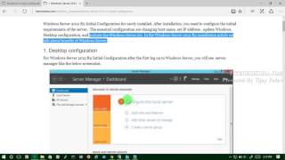 2 Windows Server 2012 R2 Initial Configuration [upl. by Poll]