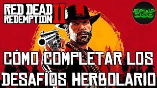 Red Dead Redemption 2  Desafíos Herbolario Guía para completar los 10 desafíos de Herbolario [upl. by Oleusnoc431]