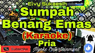 SUMPAH BENANG EMAS  Elvy Sukaesih KARAOKE Dangdut  Nada Pria  CIS minor [upl. by Qahsi]