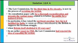 IPC 124  Sedition law [upl. by Akema]