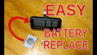 Replace Garage Door Remote Opener Battery – DIY – EASY [upl. by Narhem]