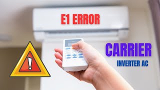 E1 Error in Carrier inverter AC  carrier ac  Error code e1 E1 Error carrier carrierac error [upl. by Rosemonde]