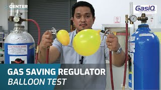 Gasiq Optimator Gas Saving Regulator  Balloon Test [upl. by Aneetsirk279]