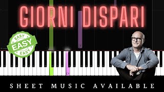 Ludovico Einaudi  Giorni Dispari Easy Piano Tutorial [upl. by Moncear]