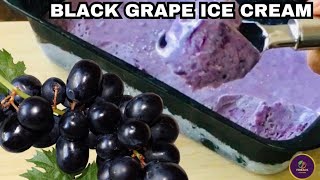 Black Grape Ice Cream  Easy Homemade Black Grape Ice Cream Recipe [upl. by Petigny618]