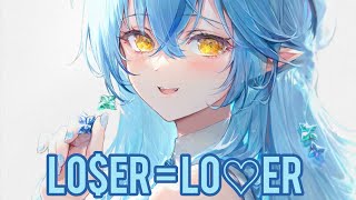 Nightcore TXT  LOSER  LOVER Lyrics [upl. by Nannerb]