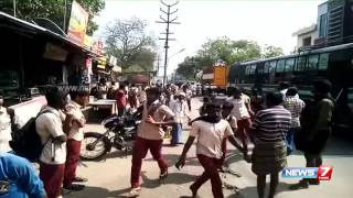 Govt school students clashes with each other in Tirupur  News7 Tamil [upl. by Yllop944]