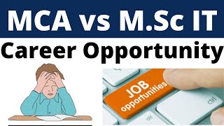 MCA or M Sc IT Which one is a better courseMsc vs MCAMCA vs MscComputer science [upl. by Shig]