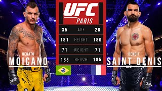 RENATO MOICANO vs BENOIT SAINT DENIS FULL FIGHT UFC PARIS [upl. by Nylecaj]