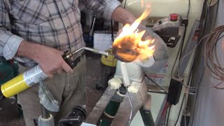 Woodturning Bowl Burnt Finish Playing with Fire on the Lathe [upl. by Tsenrae]