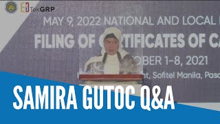 Samira Gutoc QampA [upl. by Nnylecyoj]