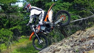 Enduro On A KTM 300 XCW Freeriding A KTM 300EXC [upl. by Nolyarb235]