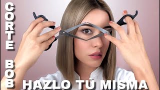 COMO HACERTE EL CORTE BOB TU MISMA  Despunte de cabello corto  MELENA [upl. by Cherin126]