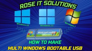 How To Create Multi Bootable USB for Windows7 Windows10 and Windows11 [upl. by Llerruj]