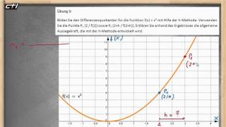 Differenzenquotient  Durchschnittliche mittlere Änderungsrate ★ Übung 3 [upl. by Pia78]