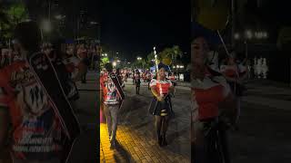 Panama carnival on Cinta Costera 2024  majorettes girls twirl batons [upl. by Goran613]