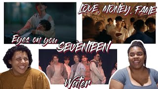 React  SEVENTEEN  Eyes on you MV  LOVE MONEY FAME MV  Water  WORLD TOUR IN GOYANG [upl. by Clorinde]