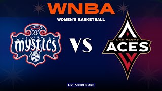 Washington Mystics vs Las Vegas Aces  2024 WNBA Regular Season Live Scoreboard [upl. by Atisusej421]