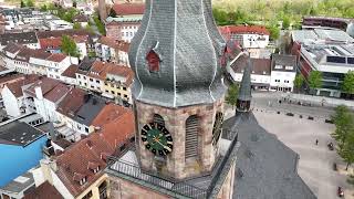 Zweibruecken Germany 4k Drone  City Walk [upl. by Akemor]