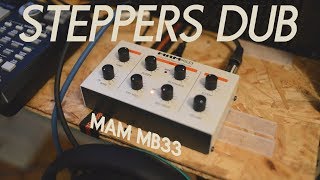 Steppers amp Dub wMAM MB33 Tb303 clone jam session [upl. by Refotsirhc]