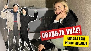 Gradnja kuće  Pt 10  Podno grijanje estrih prostorija za bazensku opremu [upl. by Mccartan]