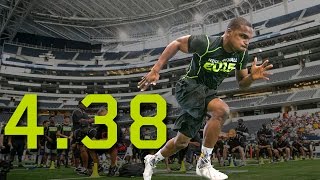 DEVIN DUVERNAY 438 40yard Dash  Dallas Nike Football Combine [upl. by Hyacinthe]