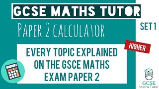 Every Topic on the Paper 2 GCSE Maths Exam June 2023  Higher  Set 1  Edexcel AQA OCR [upl. by Lazare660]