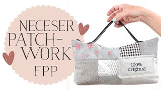 EP 14 de Costura con Retales Neceser de Patchwork  Aprende la Técnica de Foundation Paper Piecing [upl. by Odnomra]