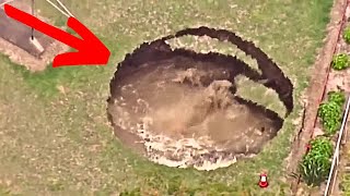 Huge Sinkhole in Elderly Couples Backyard Led To Amazing Discovery About Their House [upl. by Ekaterina]