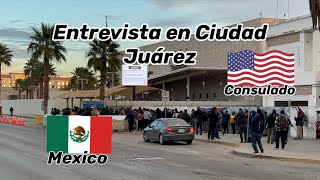 Entrevista en el Consulado de Ciudad Juárez México [upl. by Adiuqram831]