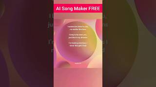 AI Song Maker For FREE  AI Text To Song Maker [upl. by Anniroc]