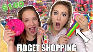 100 FIDGET TOY SHOPPING CHALLENGE 🤑😱 [upl. by Pax]