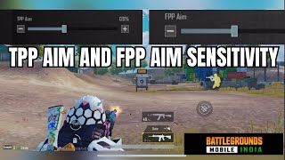 🔥😱 Sensitivity of TPP AIM AND FPP AIM  what is tpp aim and fpp aim sensitivity in Bgmi [upl. by Nylatsirk36]