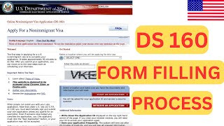 HOW TO FILL DS 160 FORM FOR USA VISA  Visa Application Step by Step [upl. by Hartman]