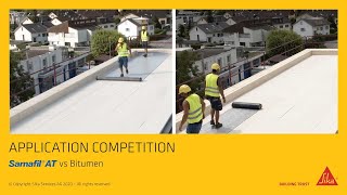 Sarnafil® ATBitumen  Application competition [upl. by Firmin]