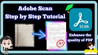 Image to PDF a simple Adobe scanner Step by Step Tutorial  How to make a pdf on your phone or ipad [upl. by Moncear]