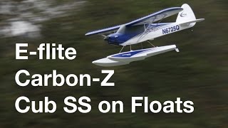 Eflite CarbonZ Cub SS on Floats [upl. by Idnim]