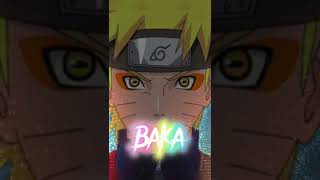 Naruto 2sec Sound Effect Notification BAKA  naruto shorts [upl. by Astri]