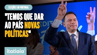 LÃDER DO PARTIDO MAIS VOTADO EM PORTUGAL COMEMORA RESULTADO DAS ELEIÃ‡Ã•ES [upl. by Amery]