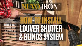 Louver Shutter amp Blinds Instruction  HowTo Video [upl. by Nwahsar]